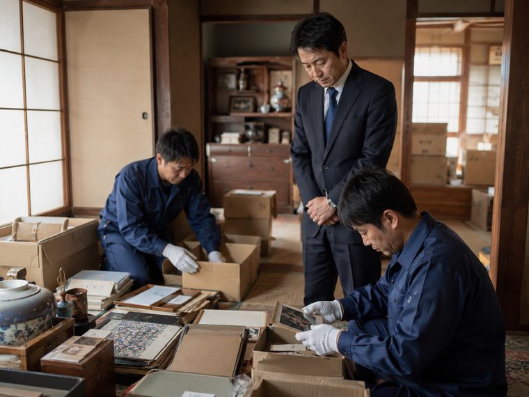 金沢市での遺品整理の様子